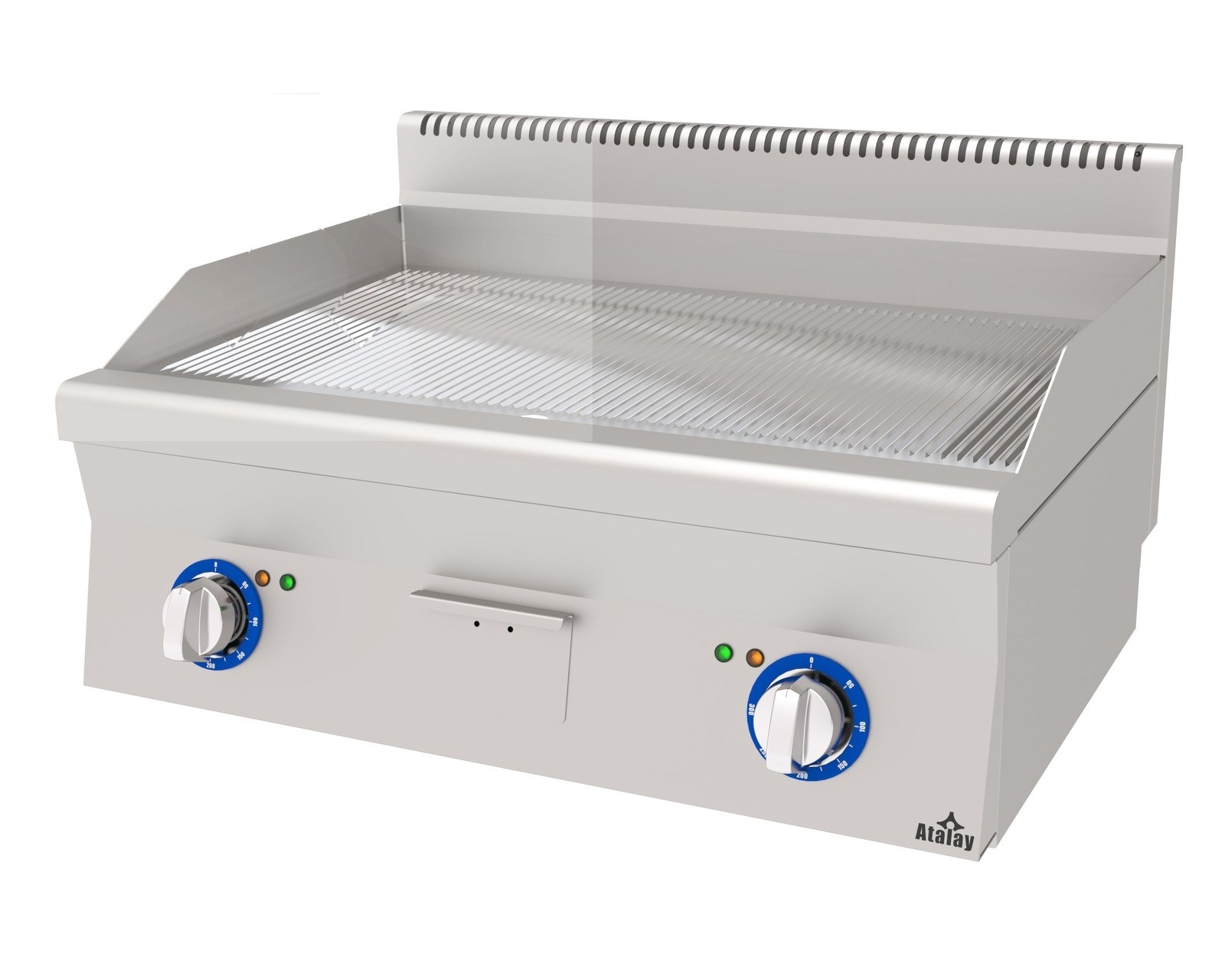 E AEI-860/N CR - Atalay Elektrikli Pleyt Izgara Nervürlü Krom Yüzey 800x600-ELEKTRİKLİ PLEYT IZGARALAR - Demasan
