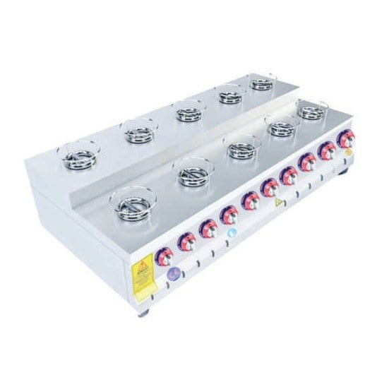 Emeksan 10X1 Basamaklı Künefe Ocağı, 120x50x18 / 25 cm, 25,75 kW-Künefe Ocakları - Demasan
