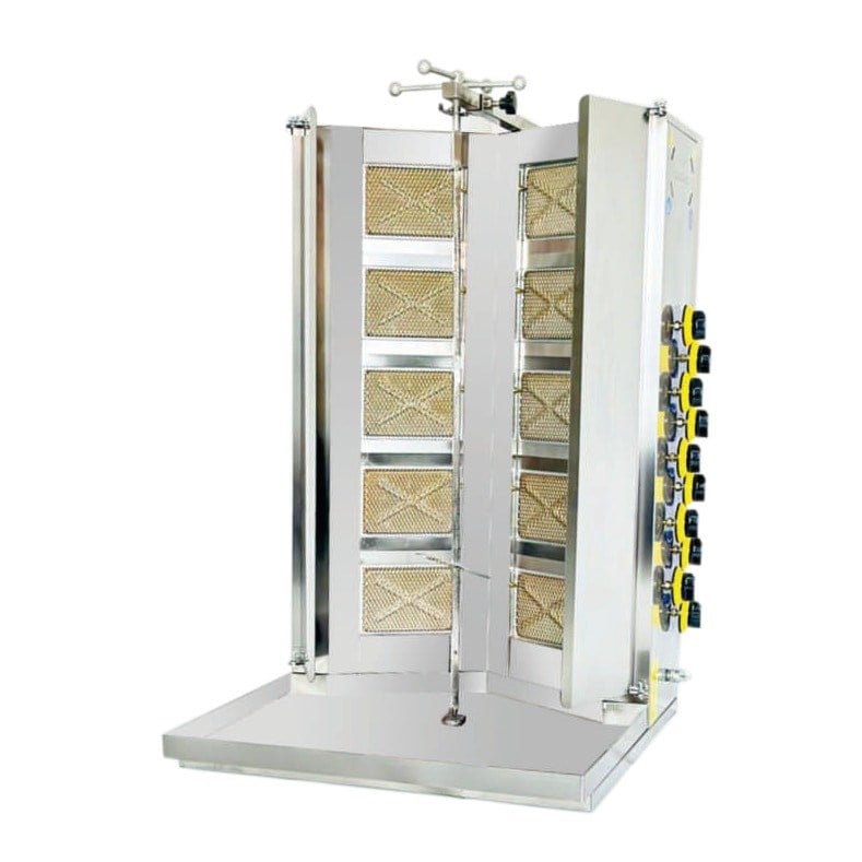 Emeksan 5+5 V Tipi Döner Ocağı, 70x70x110 cm, 32,5 kW-SABİT DÖNER OCAKLARI  - Demasan
