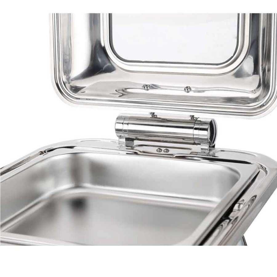 Epinox Chafing Dish Hidrolik Kapak 6 L 2/3 Gömme (CDH-6G)-Chafing Dish ve Açık Büfe Üniteleri - Demasan
