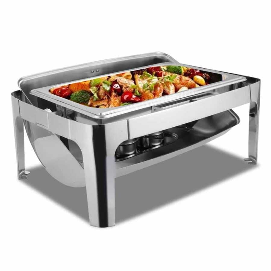 Epinox Chafing Dish Roll Top 9 L (CDR-9)-Chafing Dish ve Açık Büfe Üniteleri - Demasan
