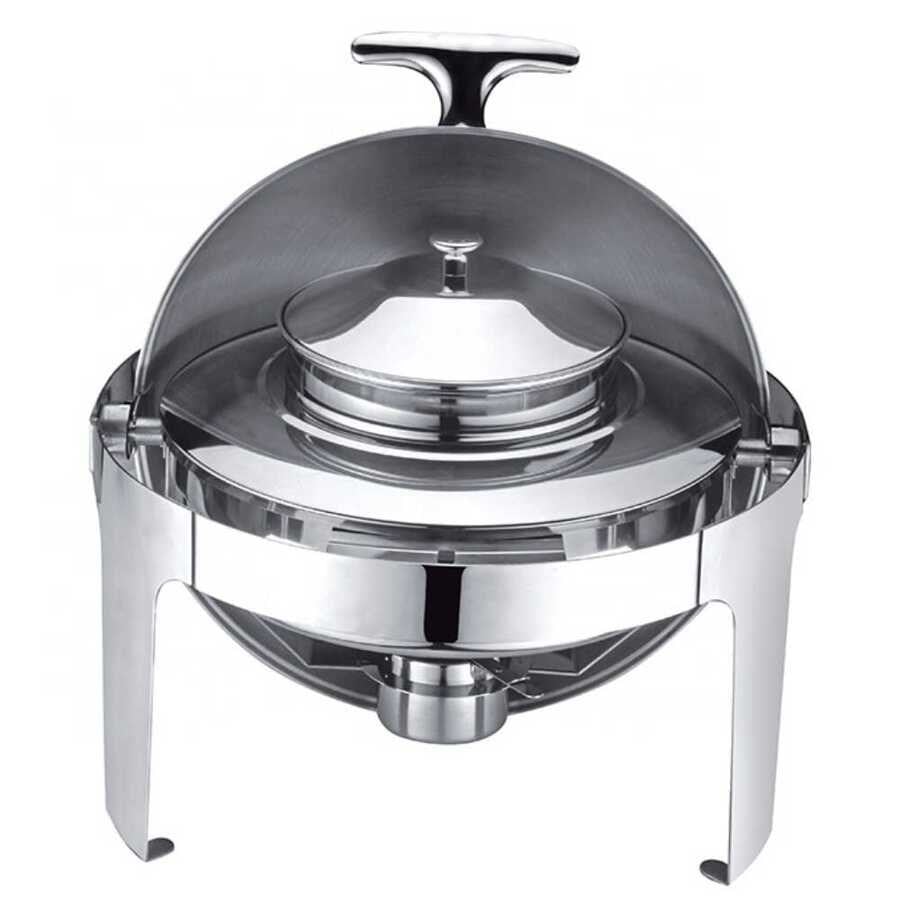 Epinox Chafing Dish Roll Top Çorbalık 4,5 L (CCD-45)-Chafing Dish ve Açık Büfe Üniteleri - Demasan
