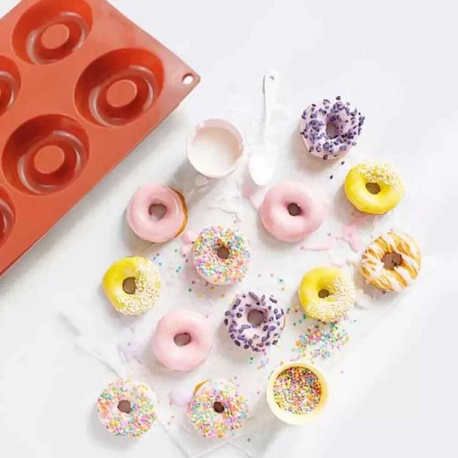 Epinox Çikolata Kalıbı - Silikon - Donut (DNT-29)-Pasta ve Baklava Kalıpları - Demasan
