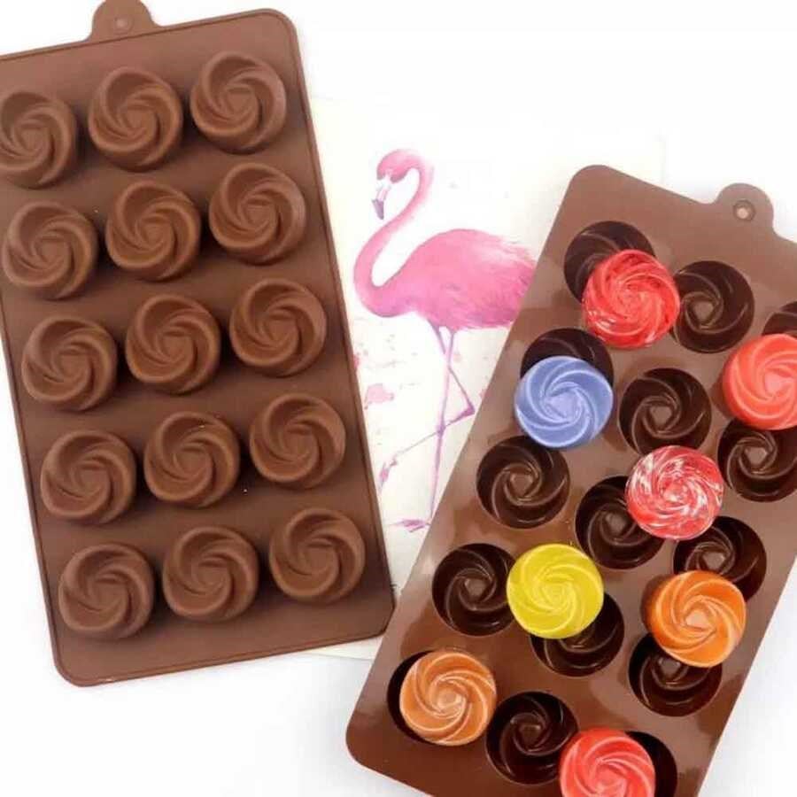Epinox Çikolata Kalıbı - Silikon - Gül (GL-21)-Pasta ve Baklava Kalıpları - Demasan
