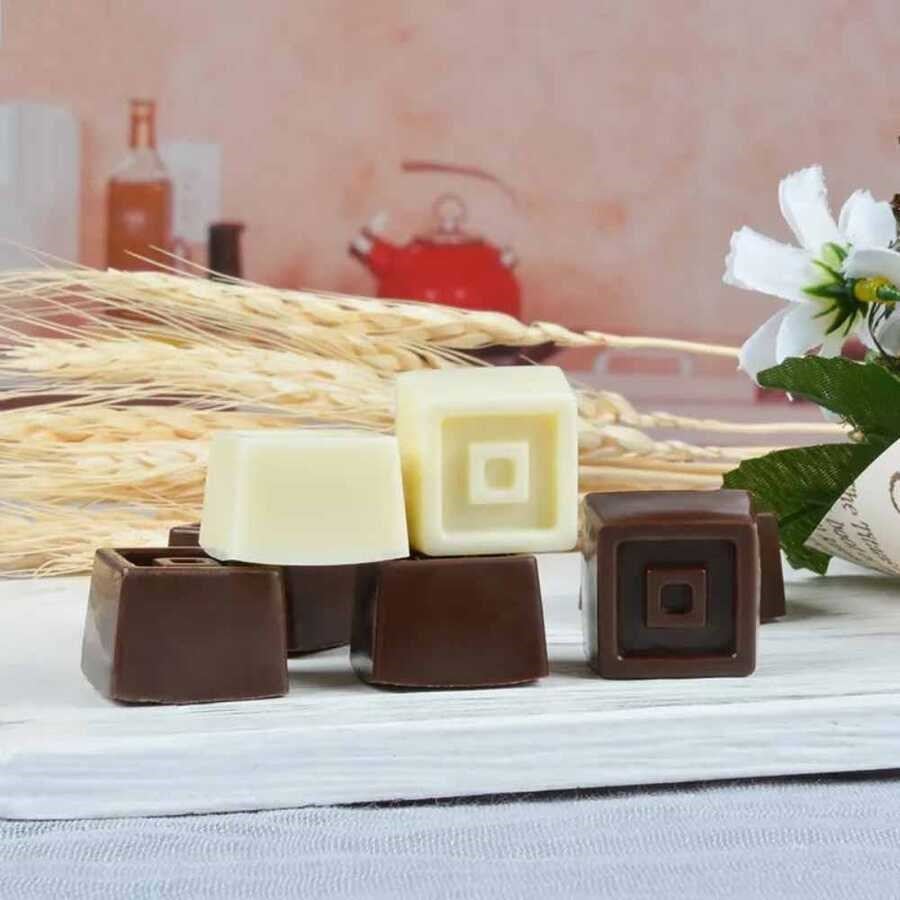 Epinox Çikolata Kalıbı - Silikon - Kare (KRS-20)-Pasta ve Baklava Kalıpları - Demasan
