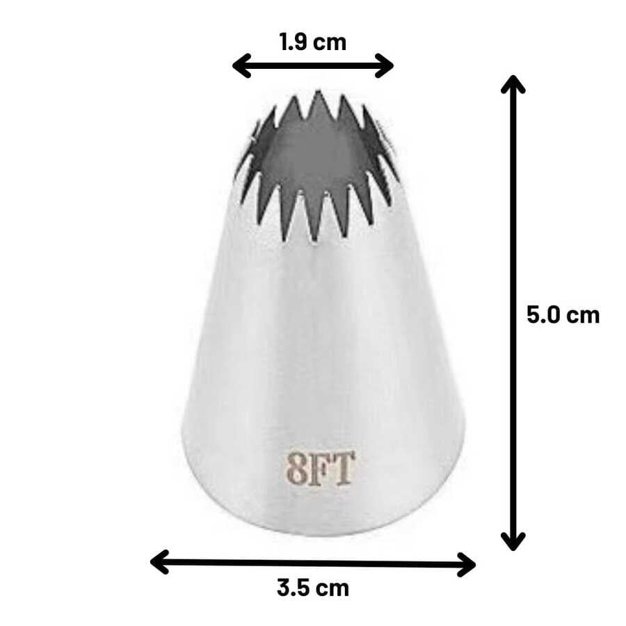 Epinox Duy Açık Yıldız 17 Diş 35x19x50 Mm (DY-8FT)-Pastacılık Sarf ve El Aletleri - Demasan
