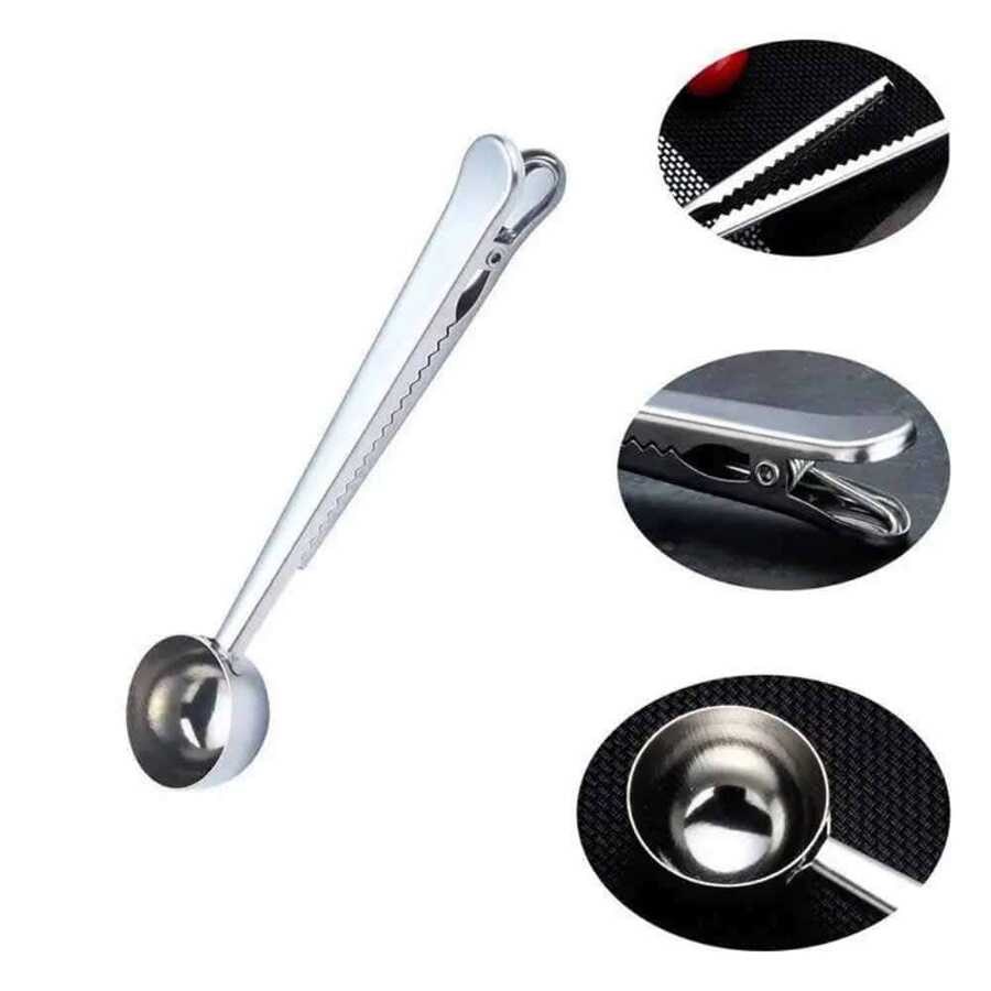 Epinox Kahve Kaşığı Klipsli 17,5 cm (KH-17)-BARİSTA EKİPMANLARI - Demasan

