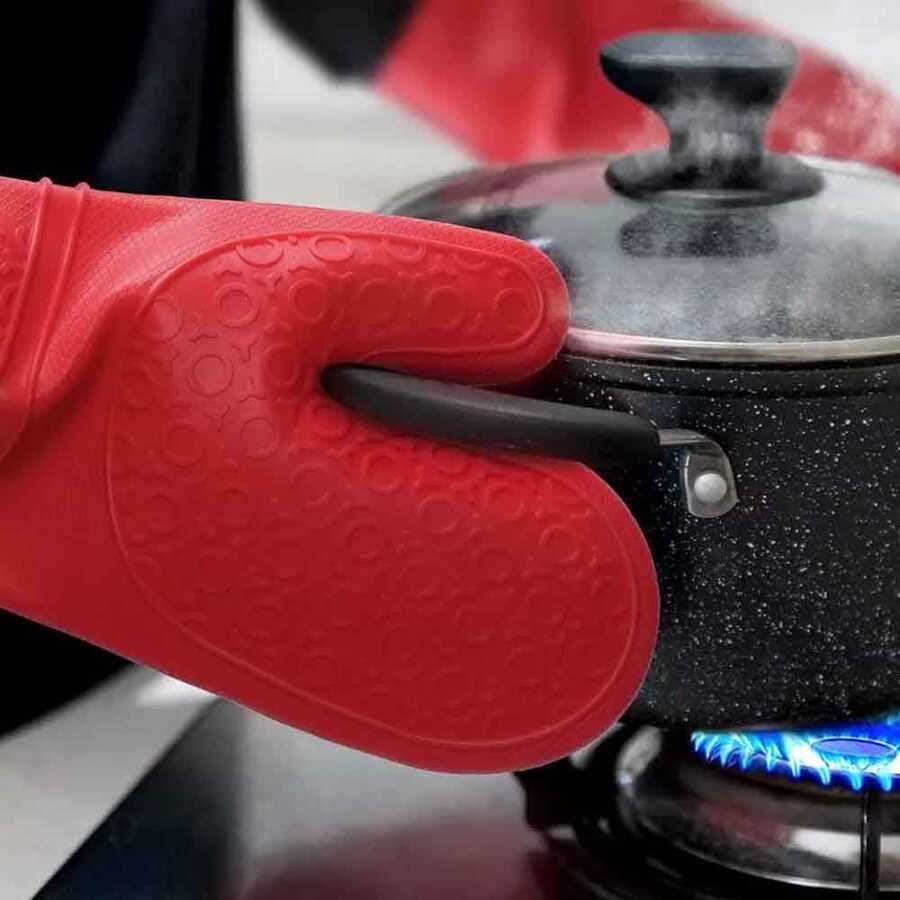 Epinox Silikon Fırın Eldiveni Siyah (SLK-ELDS)-Pastacılık Sarf ve El Aletleri - Demasan
