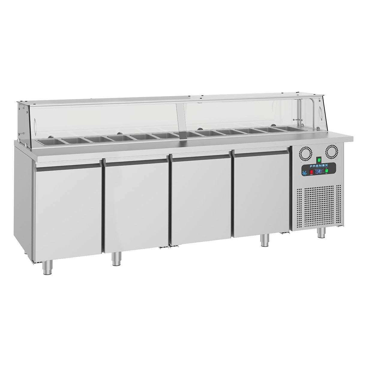 Frenox SHS4-R290 Sushi Servis Ünitesi, Tezgah Tipi Buzdolabı, 304 Kalite-TEZGAH TİPİ BUZDOLAPLARI - Demasan
