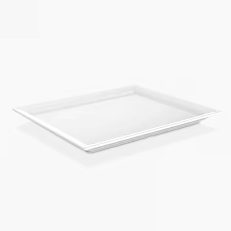 Gastro Boutique Bono GN.1/2 Platter 32,5x27 cm - Krem Beyaz-Sunum Tabakları ve Kaseler - Demasan
