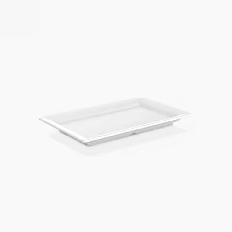 Gastro Boutique Bono GN.1/4 Platter 26,5x16 cm - Krem Beyaz-Sunum Tabakları ve Kaseler - Demasan
