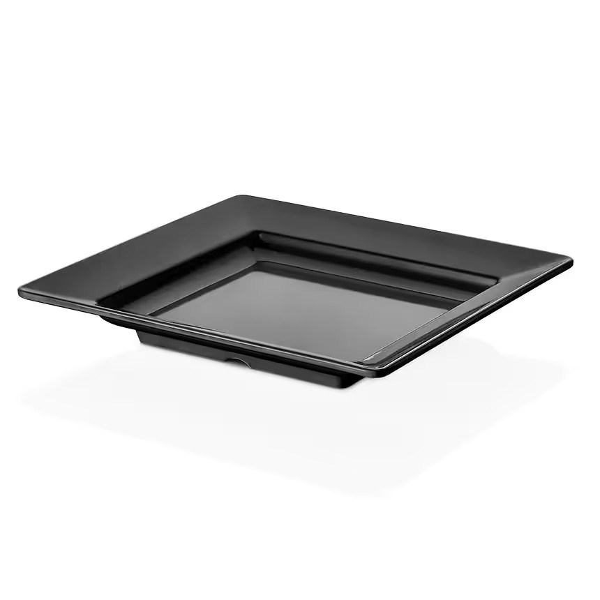 Gastro Boutique Bono Kare Platter 34x34 cm - Siyah-Sunum Tabakları ve Kaseler - Demasan
