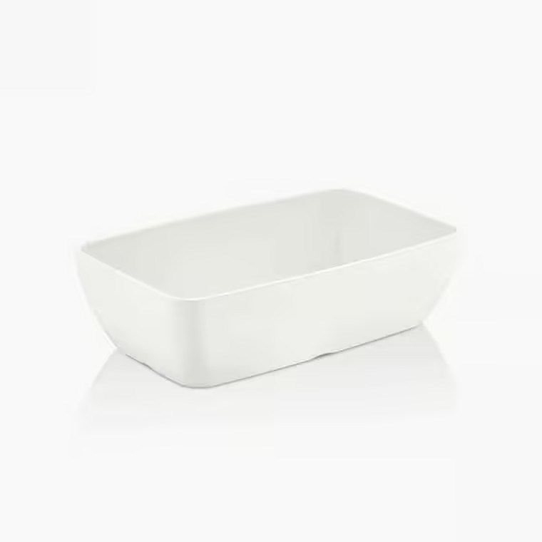 Gastro Boutique Corona GN.1/4 Kase 26,5x16,2 cm 2.000 ml - Krem Beyaz-Kırılmaz Kaseler - Demasan

