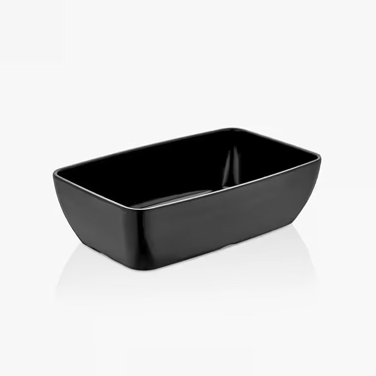 Gastro Boutique Corona GN.1/4 Kase 26,5x16,2 cm 2.000 ml - Siyah-Kırılmaz Kaseler - Demasan
