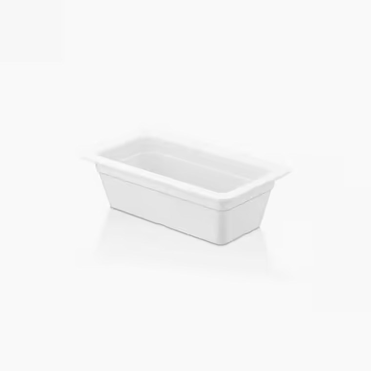 Gastro Boutique GN.1/3 Küvet 17,6x32,5cm 2.900 ml - Krem Beyaz-GASTRONOM KÜVETLER - Demasan
