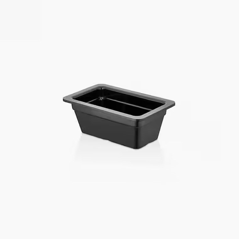 Gastro Boutique GN.1/4 Küvet 26,5x16,2cm 2.000 ml - Siyah-GASTRONOM KÜVETLER - Demasan
