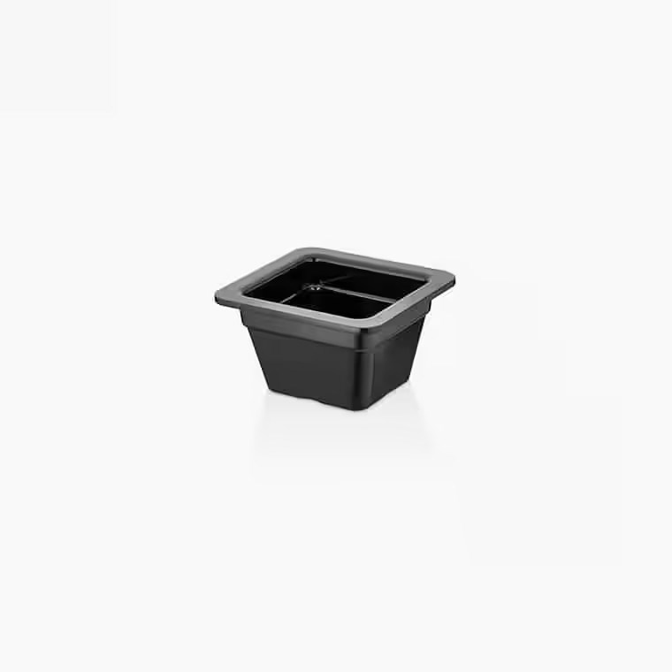 Gastro Boutique GN.1/6 Küvet 17,6x16,2cm 1.100 ml - Siyah-GASTRONOM KÜVETLER - Demasan
