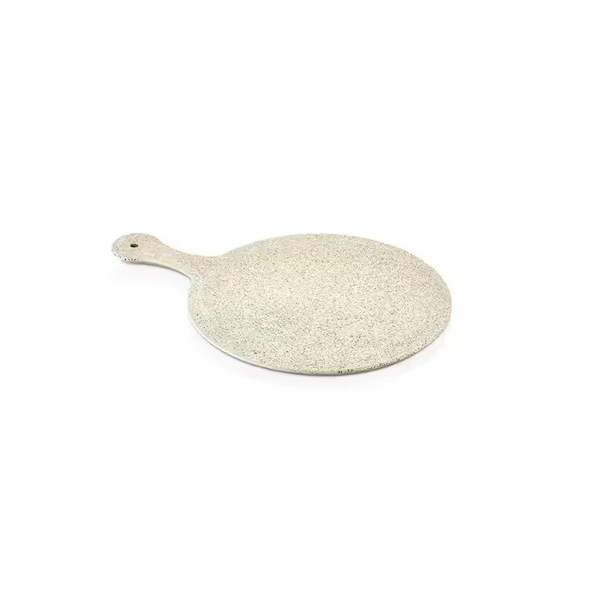 Gastro Boutique Granite Yuvarlak Pano Ø 30 cm - L.42 cm - Beyaz Granit-Sunum Tabakları ve Kaseler - Demasan

