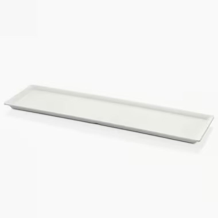 Gastro Boutique Maya Dikdörtgen Platter 58x16 cm - Krem Beyaz-Sunum Tabakları ve Kaseler - Demasan
