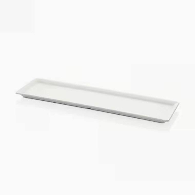 Gastro Boutique Maya Dikdörtgen Platter 50x13,5 cm - Krem Beyaz-Sunum Tabakları ve Kaseler - Demasan
