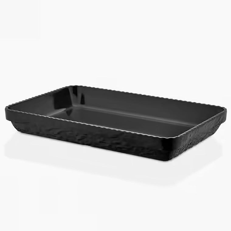 Gastro Boutique Olie Dikdörtgen Platter 40x26 cm - Siyah-Sunum Tabakları ve Kaseler - Demasan
