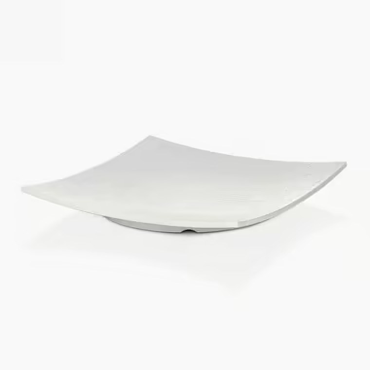 Gastro Boutique Saku Platter Yağmur Yüzey 31x31 cm - Krem Beyaz-Sunum Tabakları ve Kaseler - Demasan
