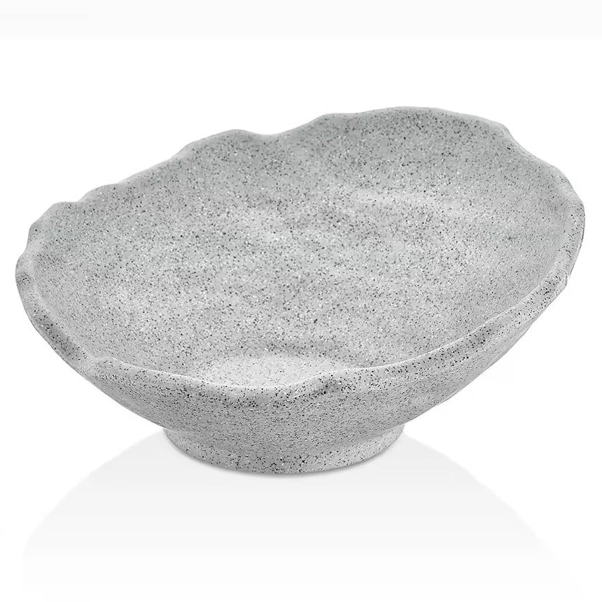 Gastro Boutique Slanted Kase 23,2x22,5 cm 770 ml - Gri Granit-Kırılmaz Kaseler - Demasan
