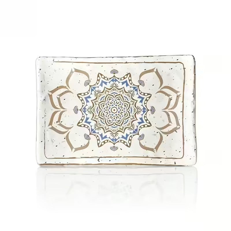 Gastro Boutique Terra Casablanca Dikdörtgen Tabak 34,1x23,6 cm-Kırılmaz Tabaklar - Demasan
