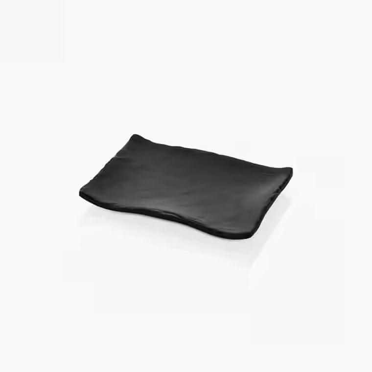 Gastro Boutique Terra Dikdörtgen Tabak 19x13,5 cm - Siyah-Kırılmaz Tabaklar - Demasan
