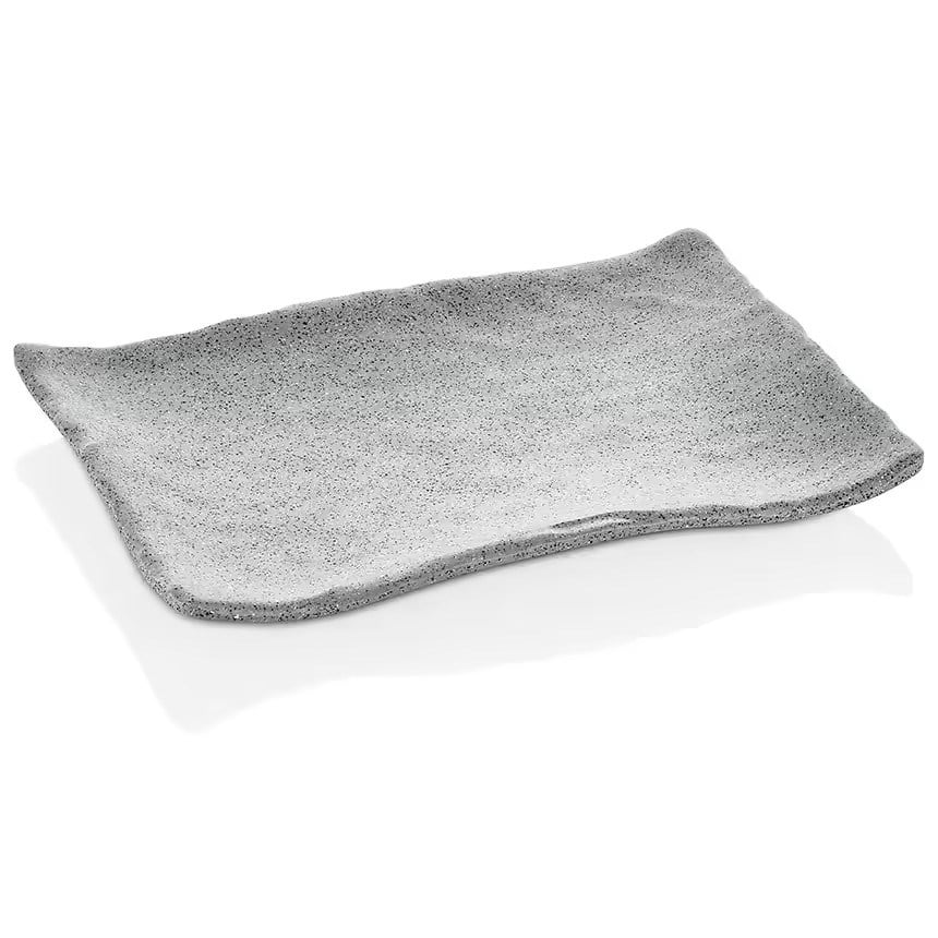 Gastro Boutique Terra Dikdörtgen Tabak 27,7x19,2 cm - Gri Granit-Kırılmaz Tabaklar - Demasan
