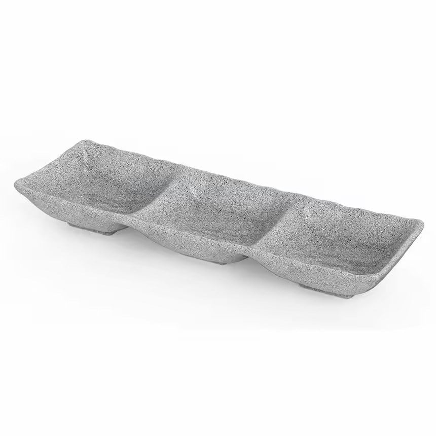 Gastro Boutique Terra Minimal 26,5x8,8 cm - Gri Granit-Sunum Tabakları ve Kaseler - Demasan
