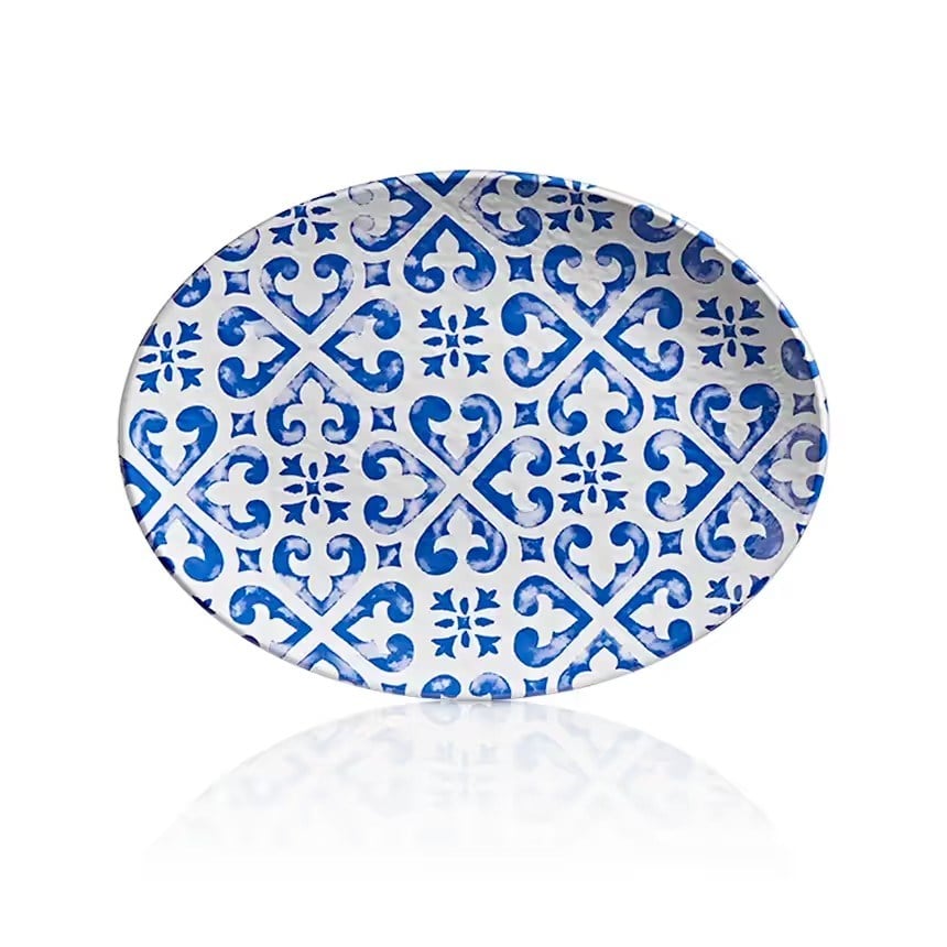 Gastro Boutique Tilda Santorini Oval Platter 49x36,5 cm-Sunum Tabakları ve Kaseler - Demasan
