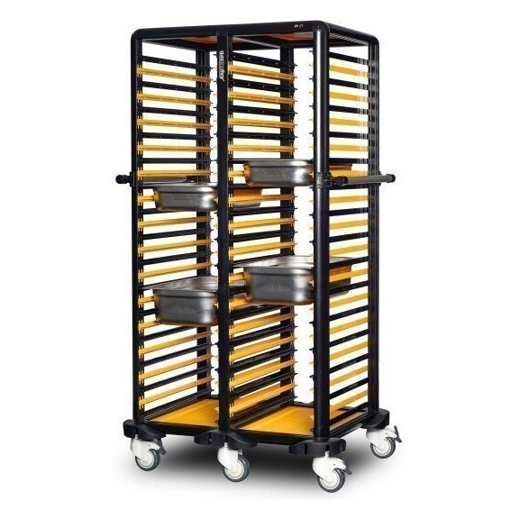Gastrolley İkili GN Küvet Taşıma Arabası 150, Etrafı Açık, 93x71x174 cm-KÜVET TAŞIMA ARABALARI - Demasan
