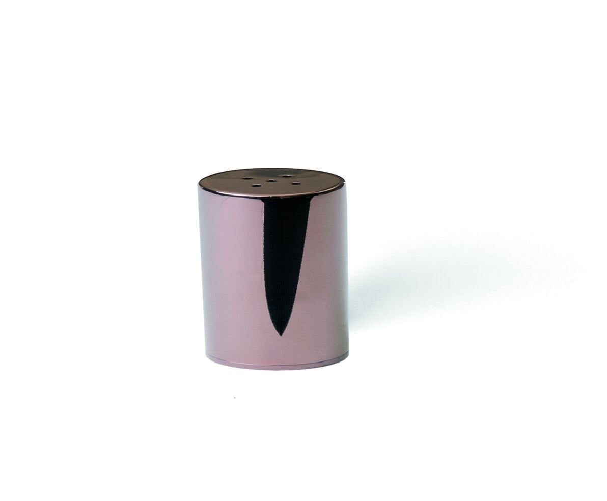 Groovy Yuvarlak Bodur Tuzluk Bakır Çap 4CM H:6,5 cm (Tuzluk Tıpası Plastiktir)-Sosluk, Reçellik ve Şişeler - Demasan
