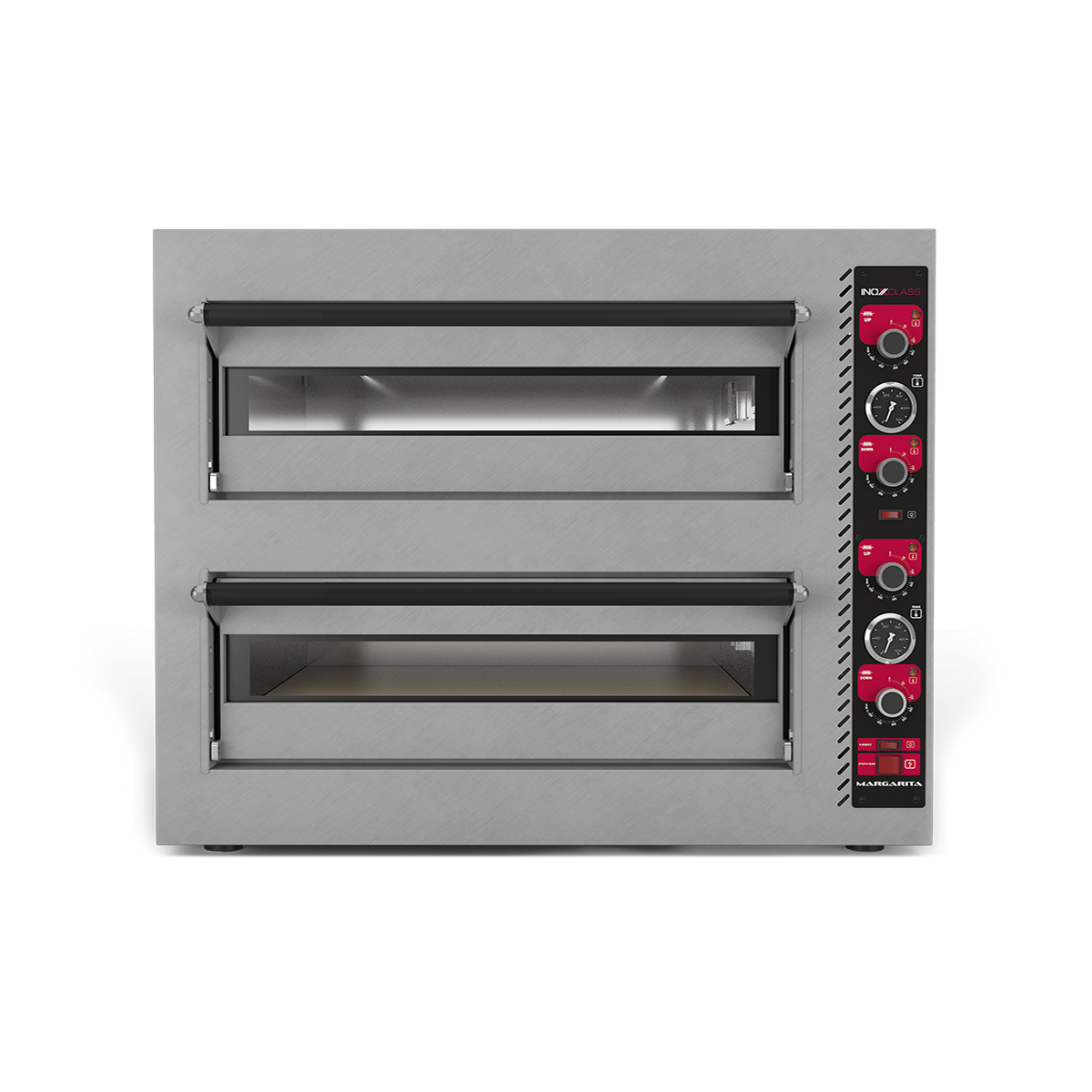 Inoxclass C-502E Pizza Fırını, Elektrikli, Çift Katlı, 8 Pizza Ø33 cm-ELEKTRİKLİ PİZZA FIRINLARI - Demasan
