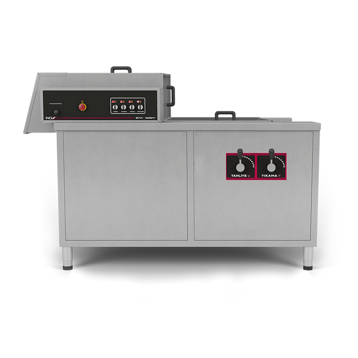 Inoxclass ICW-300V Sebze Yıkama Makinesi, Elektrikli, 300 kg/saat-SEBZE YIKAMA MAKİNALARI - Demasan
