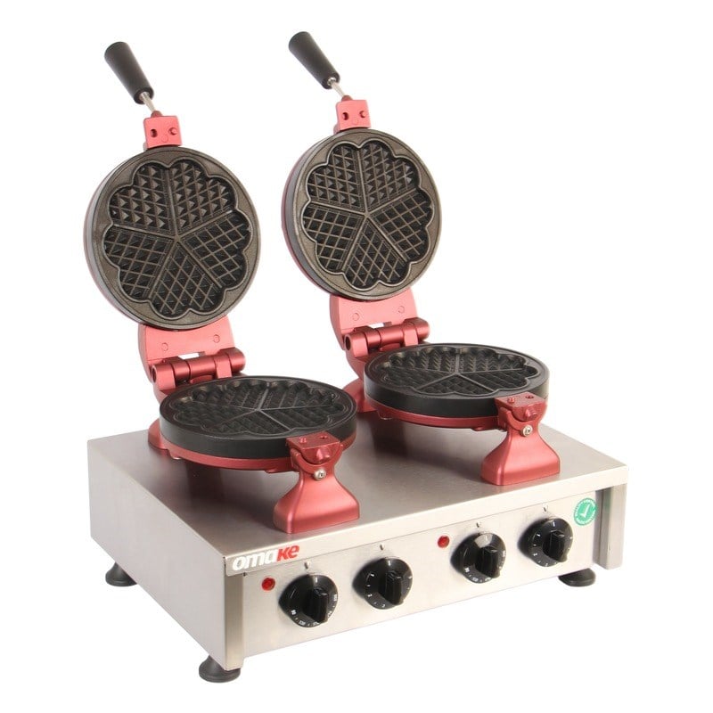 Omake Waffle Makinesi WFL01.E22 Kalp Ø170-WAFFLE PİŞİRİCİLER - Demasan
