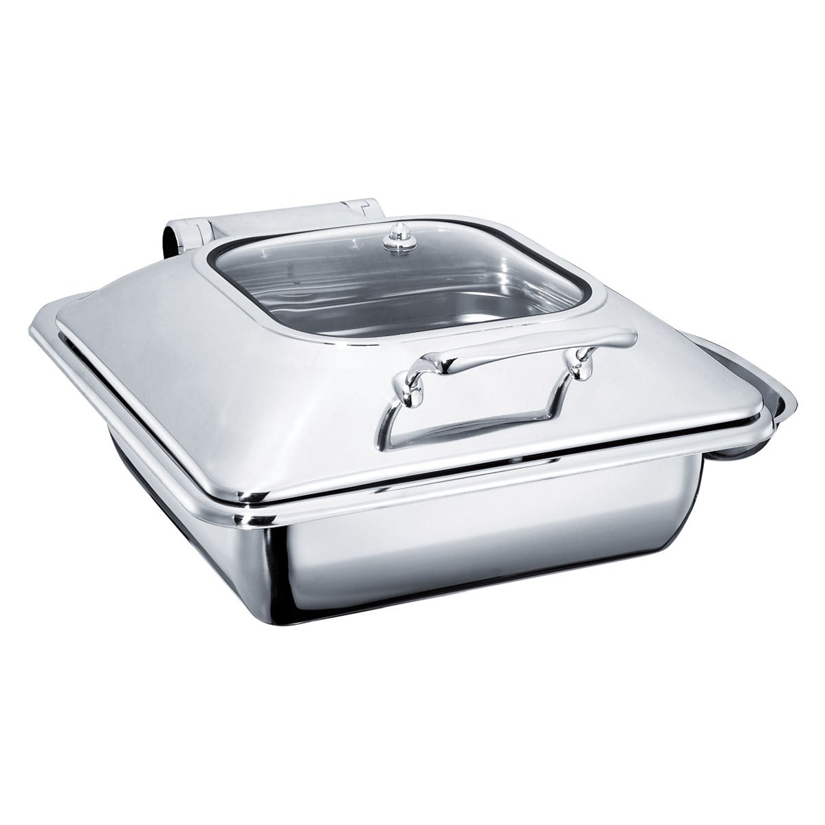 Öztiryakiler Chafing Dish Dikdörtgen Cam Kapaklı Ayaksız 6 L (2/3 GN)-Chafing Dish ve Açık Büfe Üniteleri - Demasan

