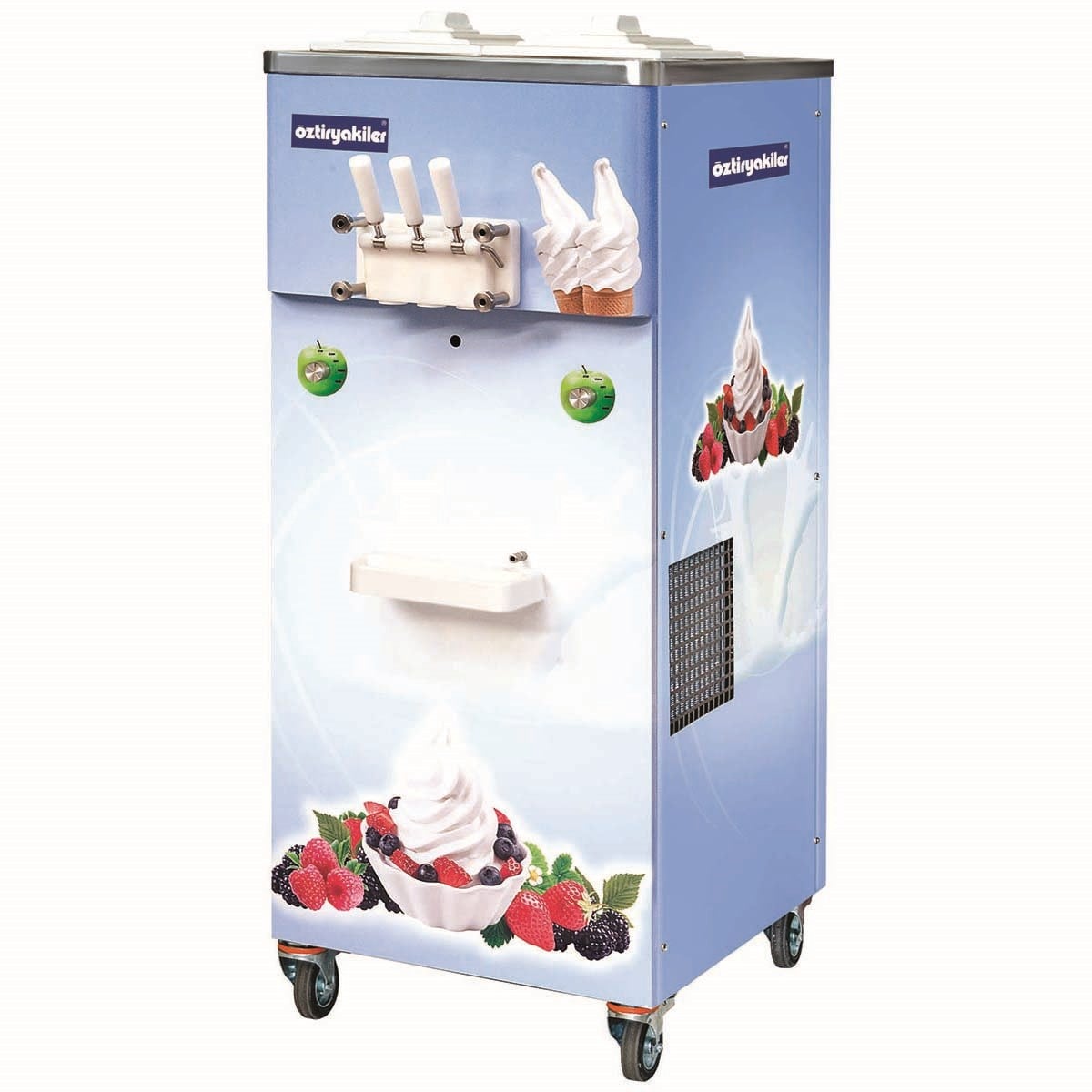 Öztiryakiler Dondurma Ve Frozen Yogurt Makinesi Üç Kollu Karıştırıcılı 2x15 Lt OEF4000A-SOFT DONDURMA MAKİNELERİ  - Demasan
