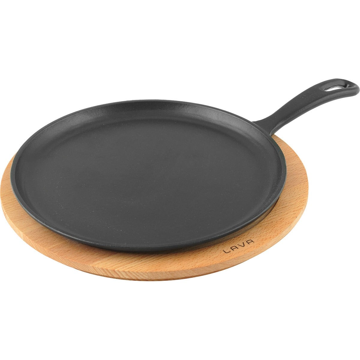 Öztiryakiler Lava Krep / Pizza / Pancake Tavası, Yuvarlak, Metal Saplı ve Ahşap altlıklı. Çap(Ø)26cm. Lv Eco Y Krp 26 K4-TENCERELER - Demasan
