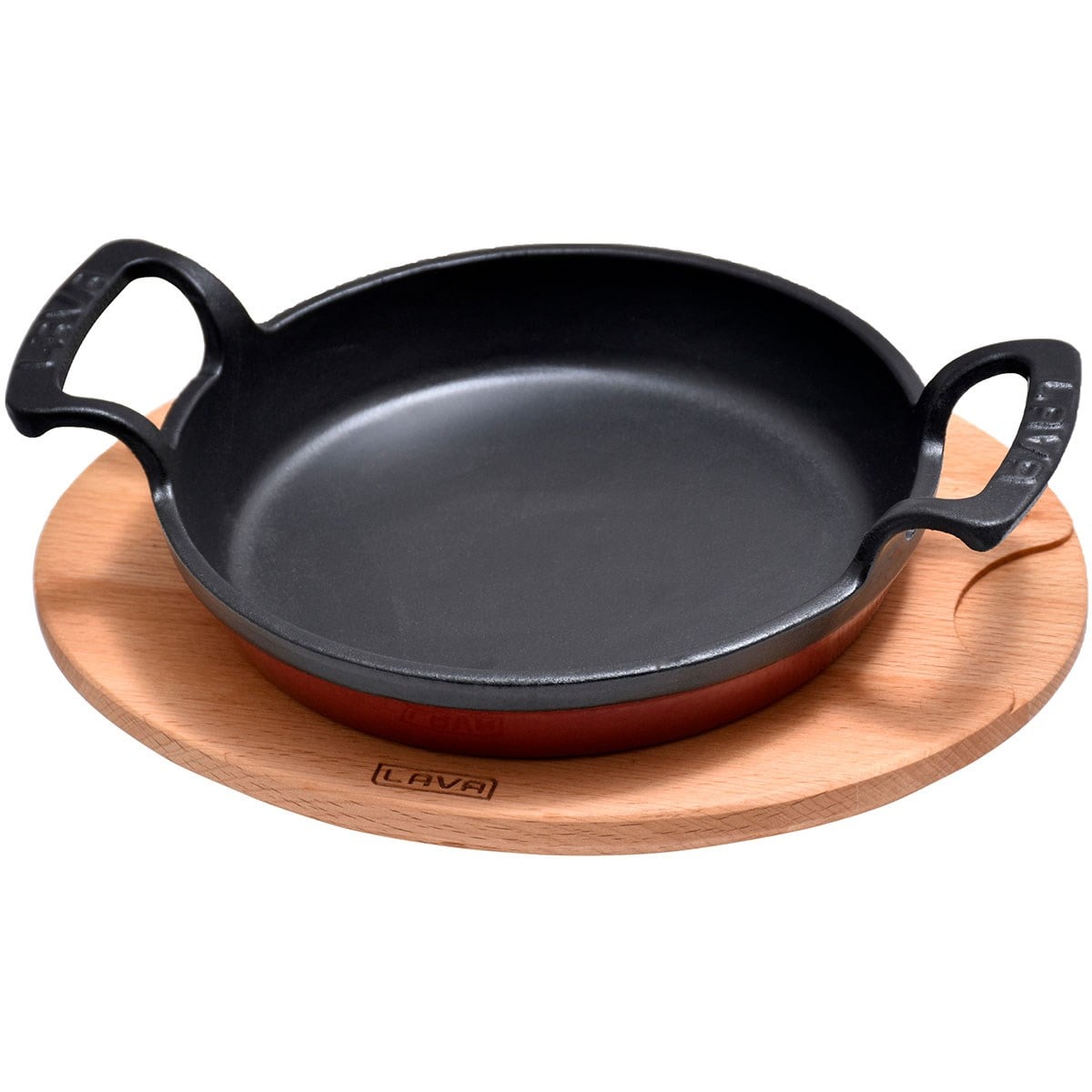 Öztiryakiler Lv Döküm Yumurta Sahanı Ahşap Altlıklı 16 cm-TENCERELER - Demasan
