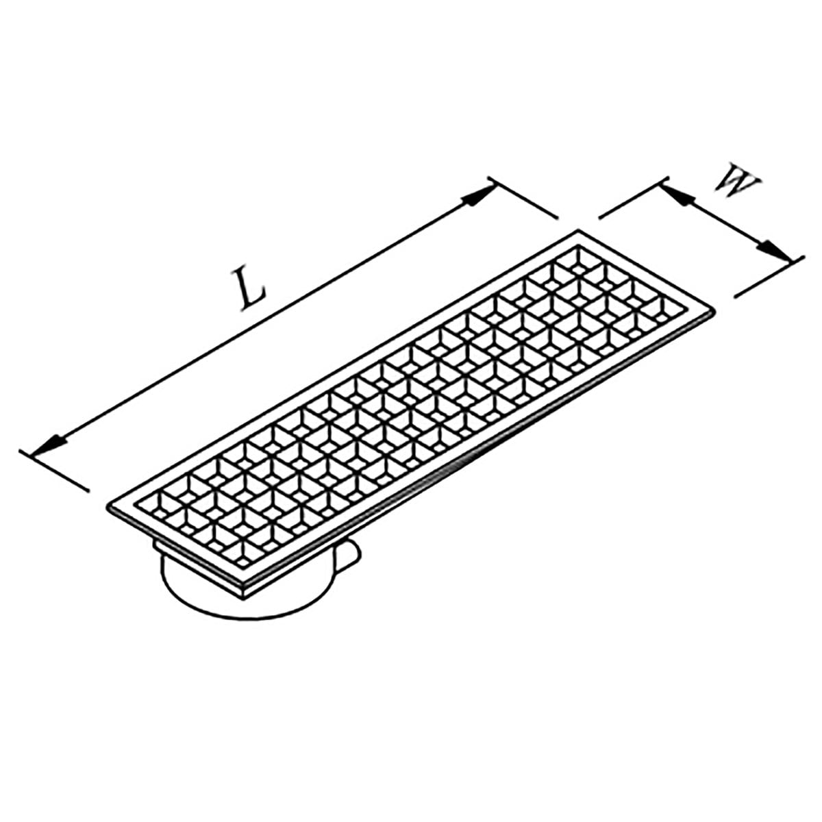 Öztiryakiler Yer Izgarası Tavalı Kenardan Sifonlu -Arkadan Çıkışlı Q50 Pvc 1180x290-Yer Izgaraları ve Zemin Süzgeçleri - Demasan
