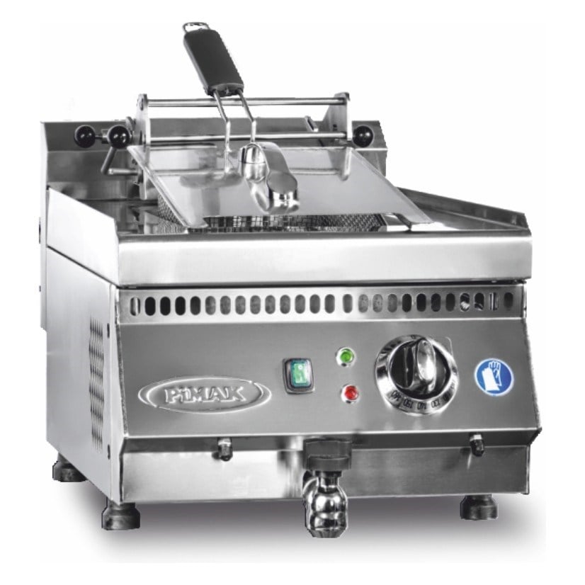 Pimak M169 Elektrikli Set Üstü Fritöz, 600 Seri, Musluklu, 10 Lt, 40x60x30 cm-ELEKTRİKLİ FRİTÖZLER - Demasan
