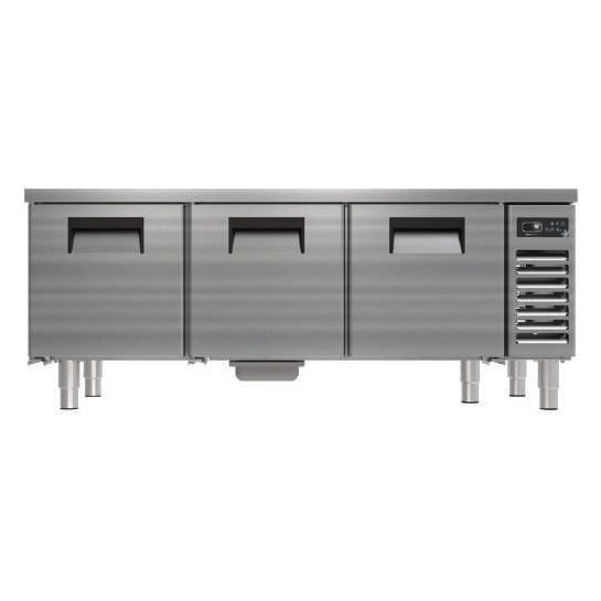 Portabianco CAK-3N60 Kısa Cihaz Altı Buzdolabı, 3 Kapılı, 160x60x60 cm, AISI 304-TEZGAH TİPİ BUZDOLAPLARI - Demasan
