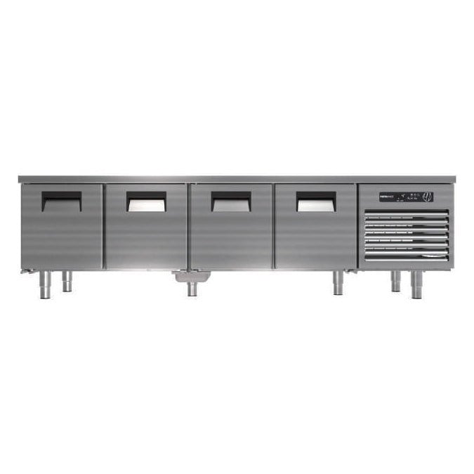 Portabianco CAU-4D70 Uzun Cihaz Altı Derin Dondurucu, 4 Kapılı, 240x70x60 cm, AISI 304-TEZGAH TİPİ BUZDOLAPLARI - Demasan
