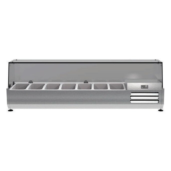 Portabianco ST-100 Set Üstü Teşhir Buzdolabı, 100x39x46 cm, AISI 304-Set Üstü Soğuk Teşhir Dolapları - Demasan
