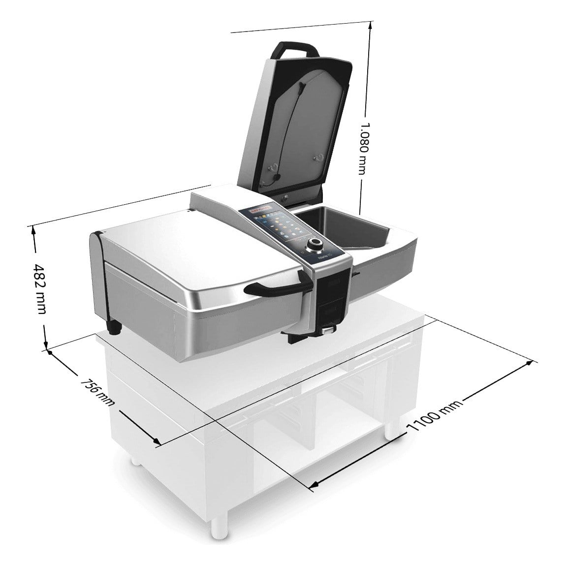 Rational iVario 2-XS Çok Fonksiyonlu Pişirme Sistemi, 2x17 Litre, Elektrikli-DEVRİLİR TAVALAR - Demasan
