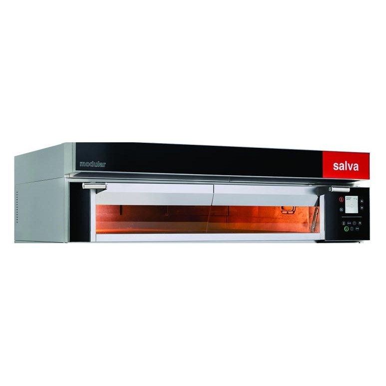 Salva ED-20/13 Advance + Buhar Modüler Elektrikli Taş Tabanlı Fırın, 1717x1673x315 mm-Bakery Ovens - Demasan
