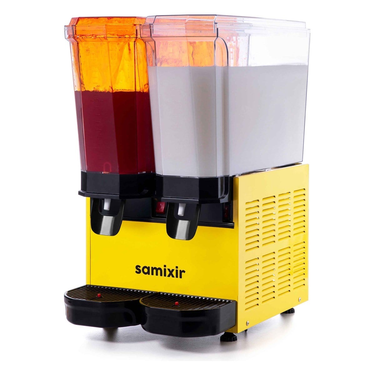Samixir 40.SMY Klasik Twin Fıskiyeli + Karıştırıcılı Soğuk İçecek Dispenseri, 20+20 Lt, Sarı-LİMONATA&ŞERBET&MEYVE SUYU SOĞUTUCULARI - Demasan
