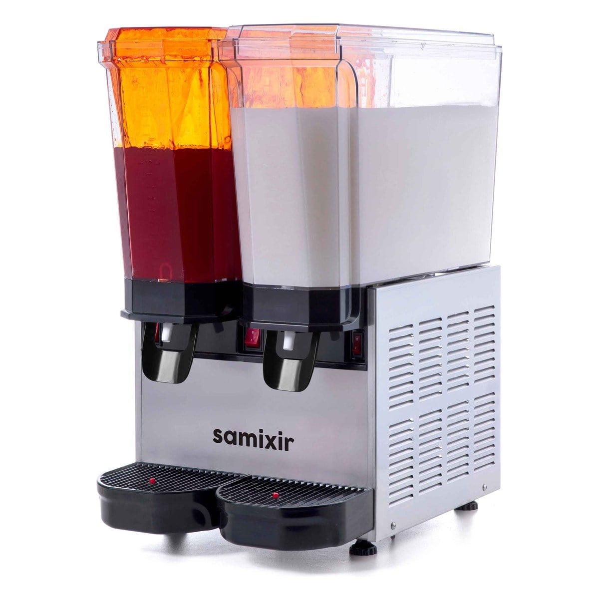 Samixir 40.SMI Klasik Twin Fıskiyeli + Karıştırıcılı Soğuk İçecek Dispenseri, 20+20 Lt, Inox-LİMONATA&ŞERBET&MEYVE SUYU SOĞUTUCULARI - Demasan
